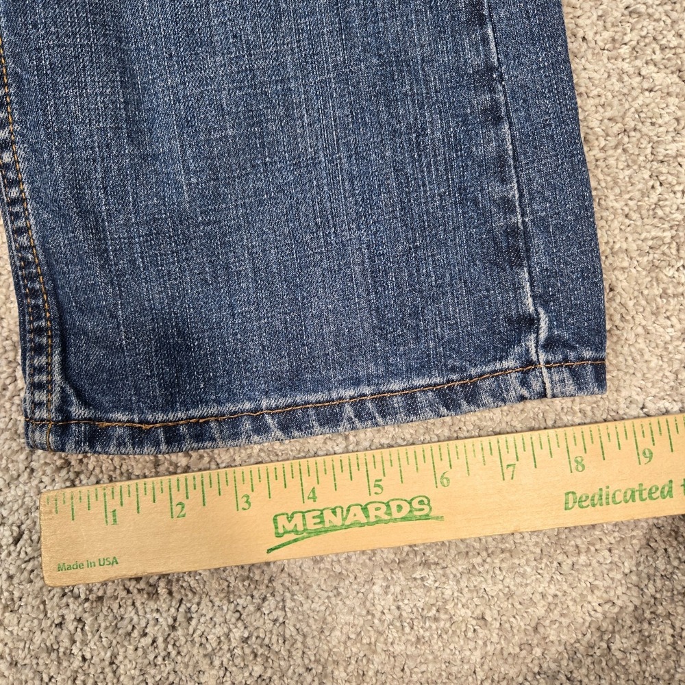 Levis 527 Jeans Mens 34x32 Blue Bootcut Slim 100% cotton - Picture 7 of 10